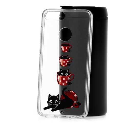 Чехол Huawei Honor 9 Lite Kruche Print Котенок в чашке