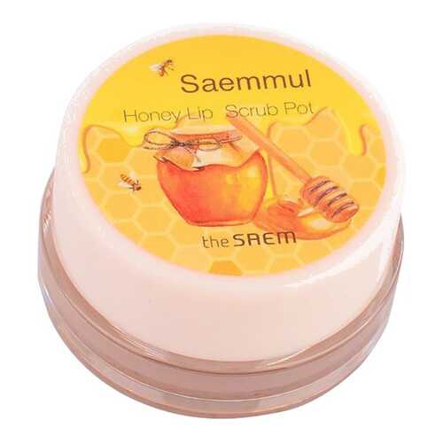 Скраб The Saem Saemmul Honey Lip Scrub Pot медовый в баночке для губ, 7 г
