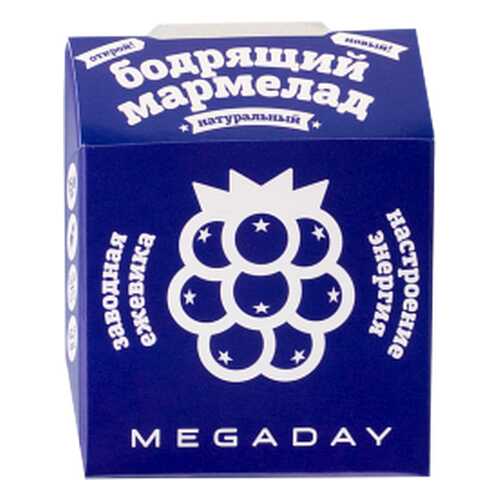 Жевательный мармелад Megaday бодрящий астроение-энергия ежевика 20 г
