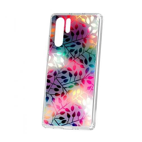 Чехол Kruche Huawei P30 Pro Print Цветные листья