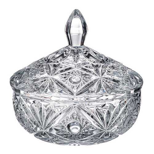 Конфетница с крышкой Crystalite Bohemia Miranda 15 см