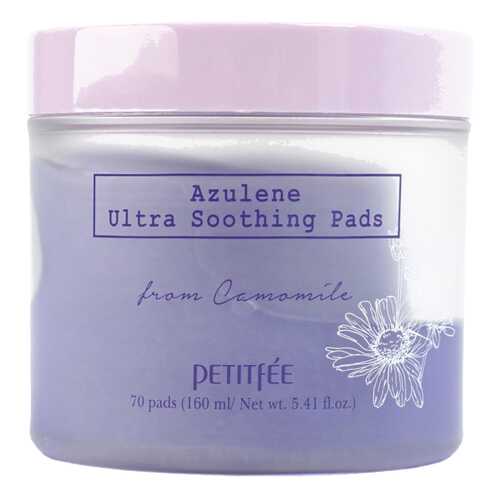 Маска для лица Petitfee Azulene Ultra Soothing Pads успокаивающие подушечки 70 шт