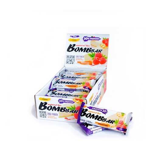 BOMBBAR Bombbar Протеиновые батончики Bombbar, 20 шт, вкус: малиновый чизкейк
