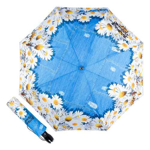 Зонт складной Moschino 7026-OCA Denim Daisies Multi