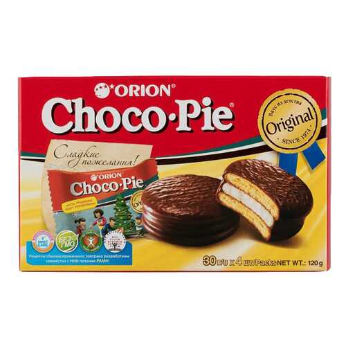 Пирожное Orion choco pie 120 г