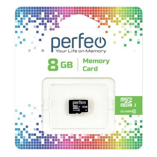 Карта памяти Perfeo microSD 8GB High-Capacity (Class 10) без адаптера
