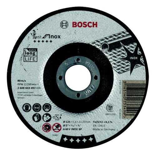 Круг отрезной BOSCH 125х1х22 Best for Inox (2608603493)