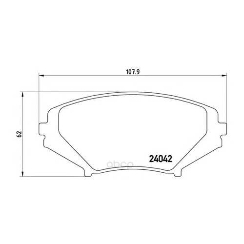 Комплект тормозных колодок Brembo P49034