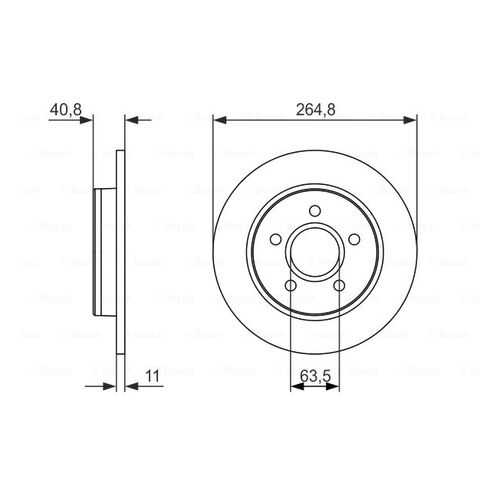 Тормозной диск Bosch 0986479955