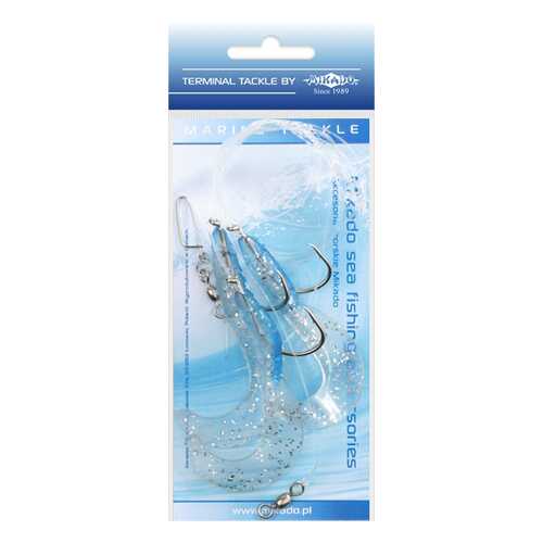 Поводоки для морской ловли Mikado Treble Pilk Twist Rig 6,5 см, крючки №4/0
