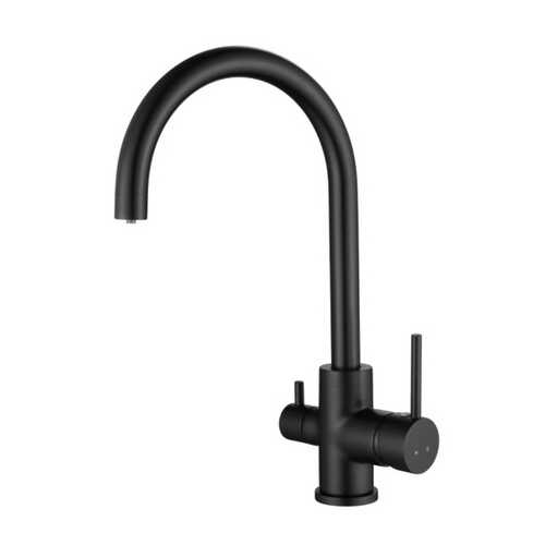 Смеситель для кухни Kaiser Merkur 26744-9 с подключением к фильтру Black-Mat