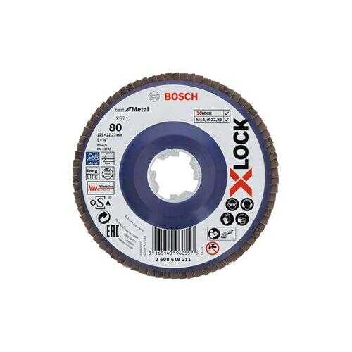 Круг Лепестковый Торцевой (КЛТ) BOSCH 2608619211 X-lock