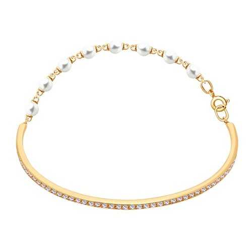 Браслет женский SOKOLOV из серебра с жемчугом Swarovski и фианитами 93050111 р.16