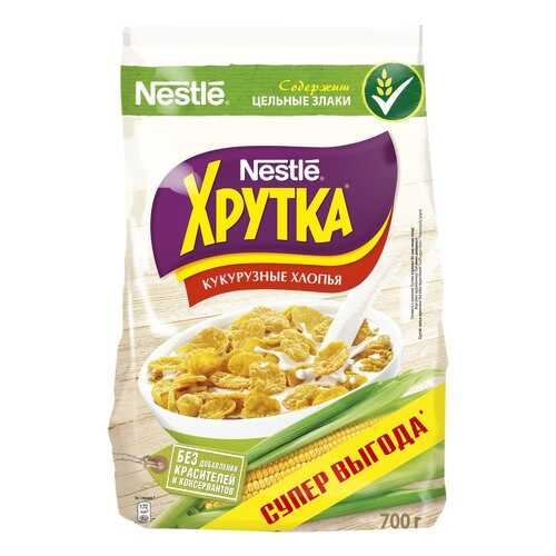 Хлопья Хрутка кукурузные хрустящие, обогащенные кальцием 700 г