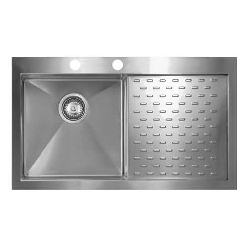 Кухонная мойка Seaman ECO Marino SMV-860PR, вентиль-автомат Нержавеющая сталь