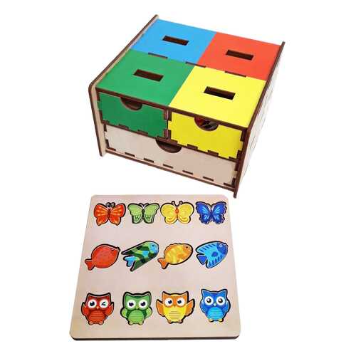 Развивающая игрушка Woodland Комодик плоский Живой мир