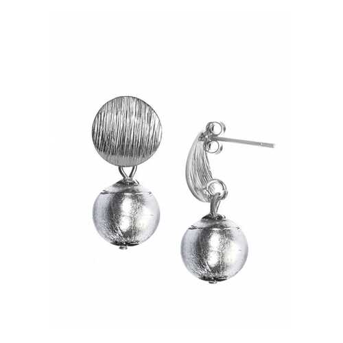 Серьги Perla Metallo Silver Rotondo 09030615 серые