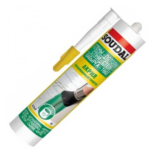 Герметик SOUDAL акриловый окрашиваемый белый 300 мл