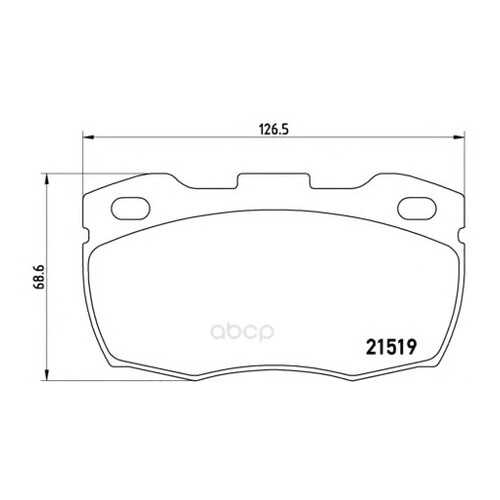Тормозные колодки дисковые brembo P44015