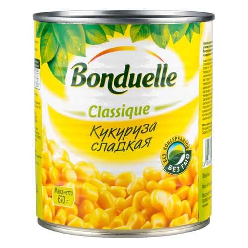 Кукуруза сладкая Bonduelle classique 670 г