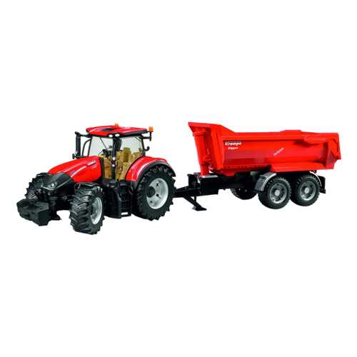 Спецтехника Bruder Case IH Optum 300 CVX с прицепом Krampe Tandem-Halfpipe