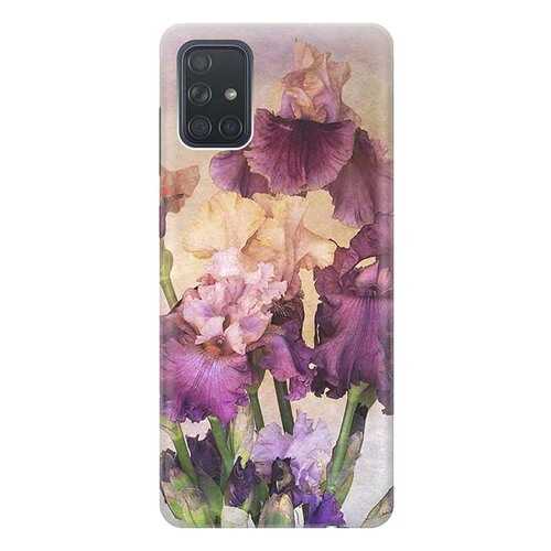 Чехол RE:PA для Samsung Galaxy A71 с принтом Фиолетовые цветы