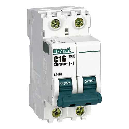 Автоматический выключатель Schneider Electric 3Р 40А х-ка C ВА-101 4.5кА DEKraft 11082DEK