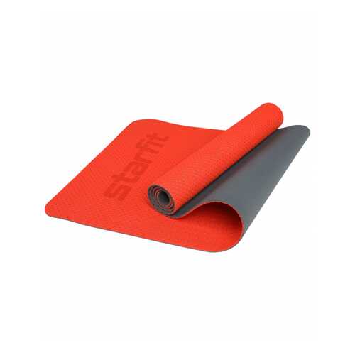 Starfit Коврик для фитнеса FM-202, TPE перфорированный, 173 x 61 x 0,5 см, ярко-красный