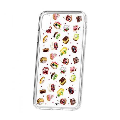 Чехол Kruche Apple iPhone XS Max Print Cake