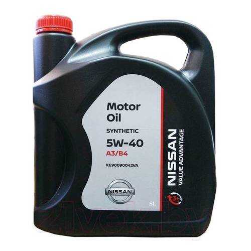 NISSAN KE90090042VA Масло моторное NISSAN VA Motor Oil 5W40 синтетическое 5 л KE900-90042V