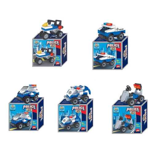 Конструктор пластиковый Junfa Toys Полицейская машина TS10101A-01/05