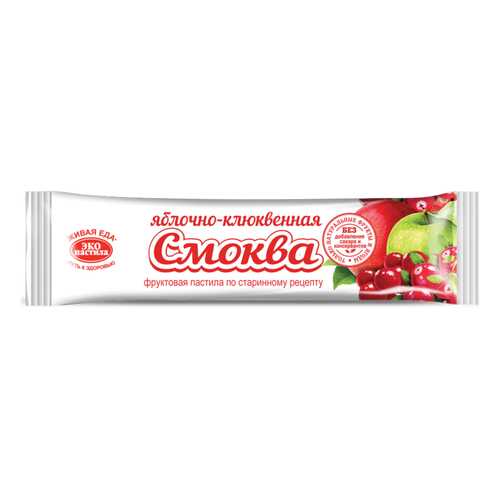 Пастила Смоква фруктовая яблочно-клюквенная 30 г