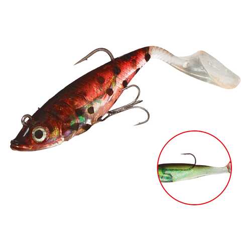 Виброхвост оснащенный Mikado Crystal Fish WXH-66 14 см, 73, 2 шт.