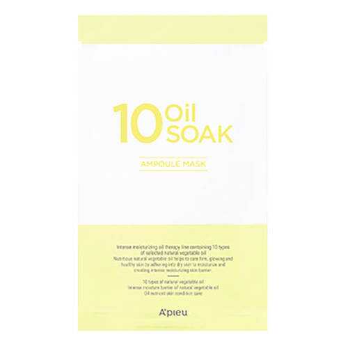 Маска для лица APIEU 10 Oil Soak Ampoule Mask с масляным комплексом, 22 гр
