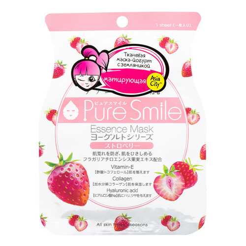 Маска для лица Sun Smile Yougurt c земляникой