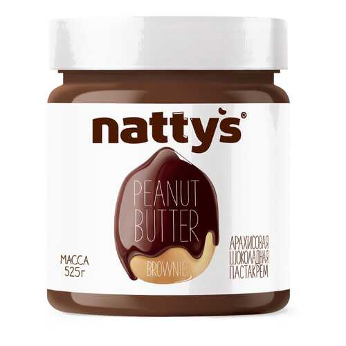 Паста Nattys Brownie арахисовая шоколадная 525 г