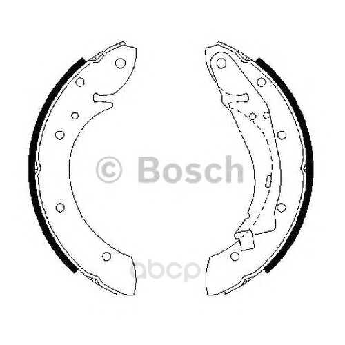 Тормозные колодки барабанные Bosch 986487552
