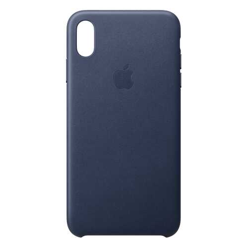 Кейс для iPhone Apple Leather XS Max кожаный темно-синий MRWU2ZM/A