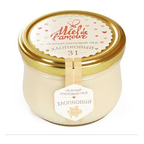 Крем-мед хлопковый, Miel de lamour, 250 г, Россия