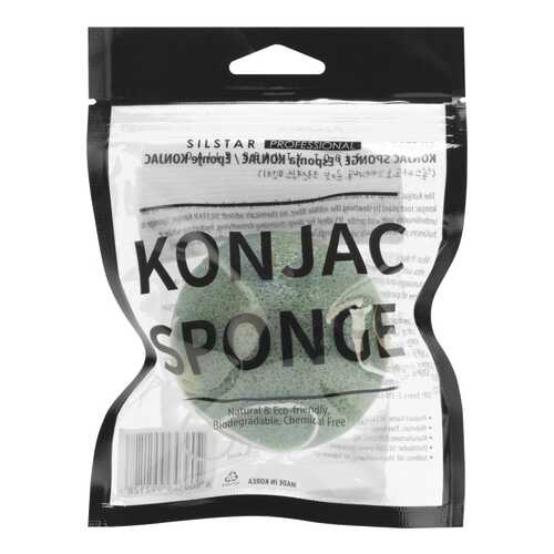Спонж для умывания Silstar Konjac Sponge Конняку в ассортименте