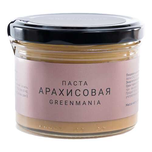 Паста GreenMania арахисовая 200 г