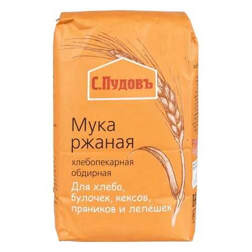 Мука ржаная С.Пудовъ обдирная 1 кг