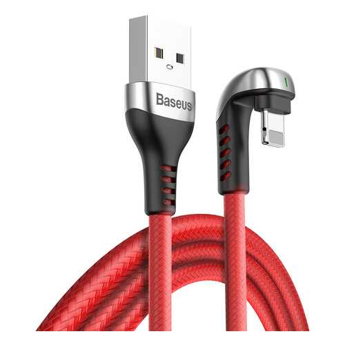 Кабель Baseus Green U-shaped lamp Mobile Game Lightning 2m Red