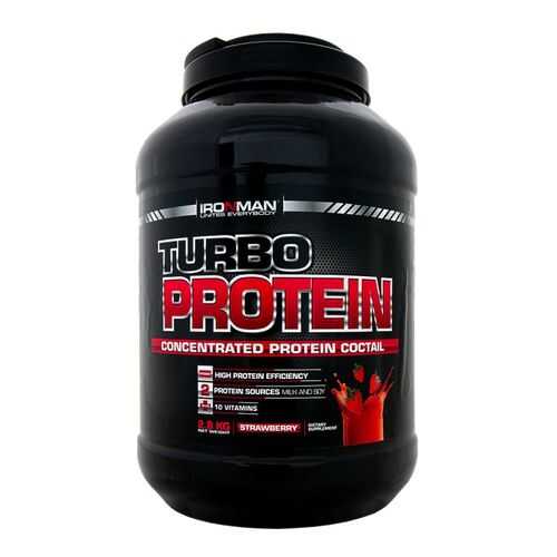 Turbo Protein (Турбо Протеин) IRONMAN (2,8 кг.) земляника