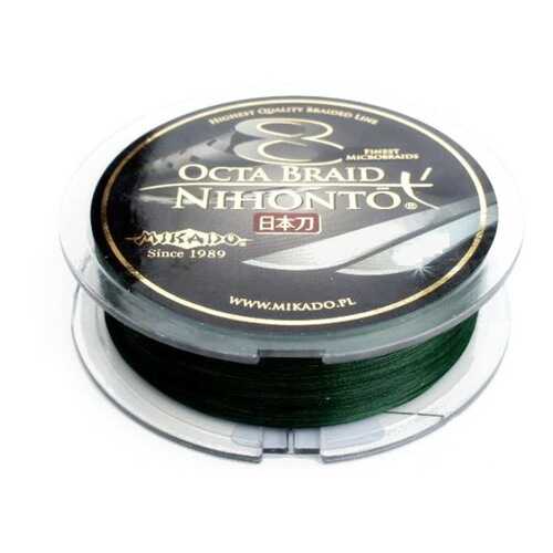 Шнур плетеный Mikado Nihonto Octa Braid Green 0,26 мм, 150 м, 22,6 кг