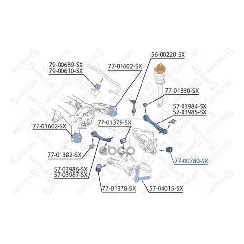 Сайлентблок Stellox 7700780SX