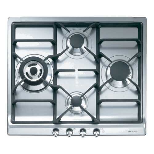 Встраиваемая варочная панель газовая Smeg SER60SGH3 Silver