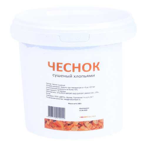 Чеснок сушеный хлопья в ведре HOBBYHELPER (300 г)