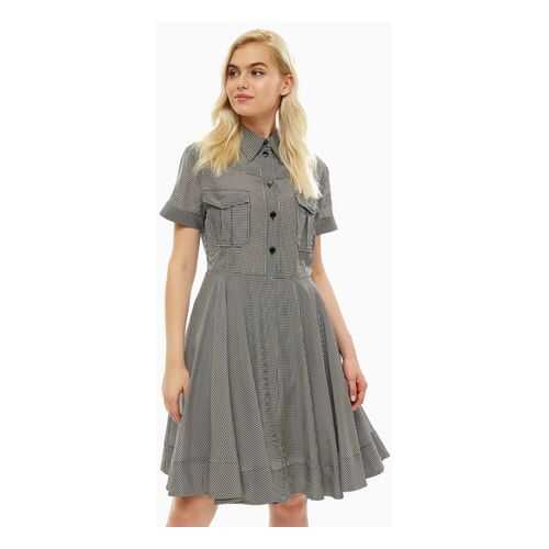 Платье женское Calvin Klein K20K200750 957 черное/белое 40 US