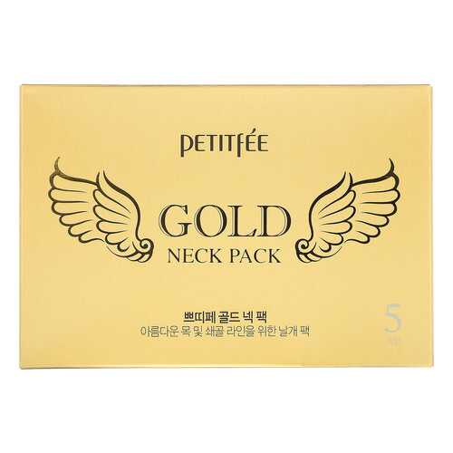 Маска для шеи Petitfee Gold Neck Pack Hydrogel Angel Wings 5x10 г